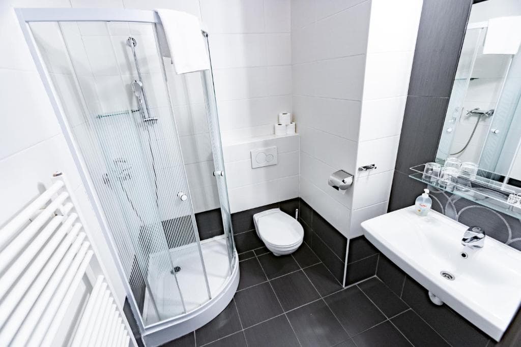 Private bathroom with shower